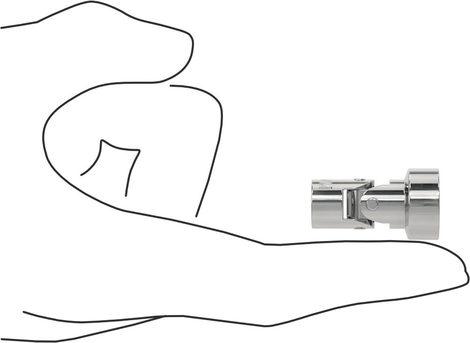 6 Uçlu Esnek Soket, 1/4" Kare Tahrik, 13 mm Tahrik Boyutu