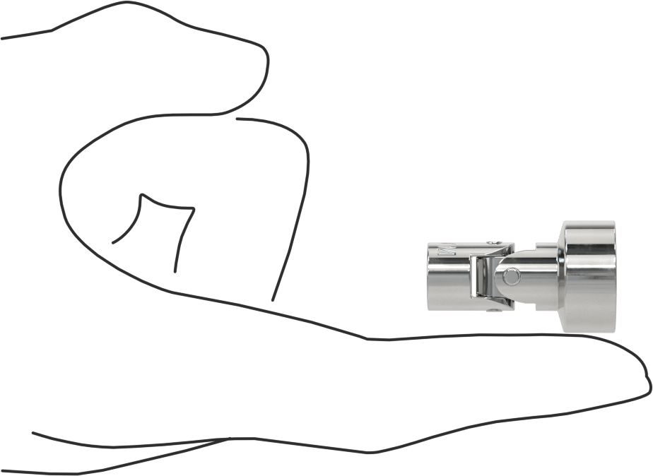 6 Uçlu Esnek Soket, 1/4" Kare Tahrik, 15 mm Tahrik Boyutu