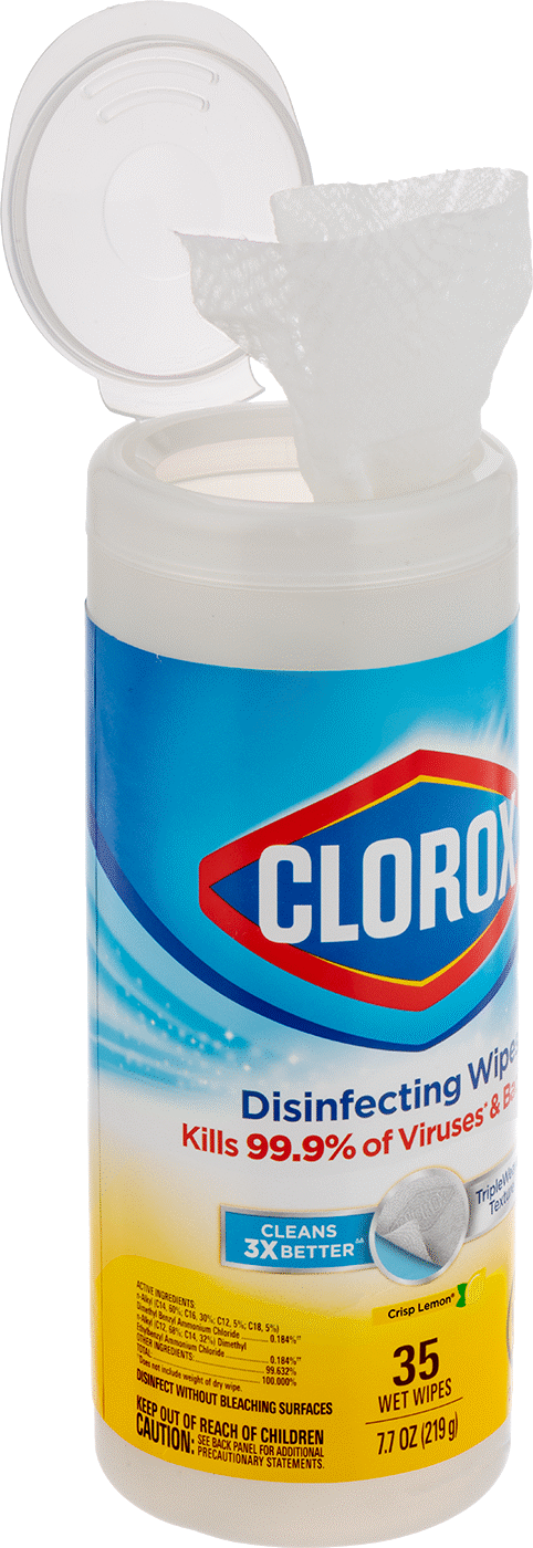 Dezenfektan Mendiller, Clorox, Kutu Başına 35 Mendil