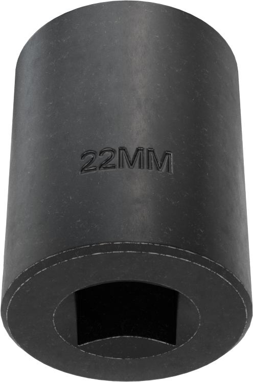 12 Noktalı Standart Darbeli Soket, 1/2" Tahrik, 22 mm Boyut