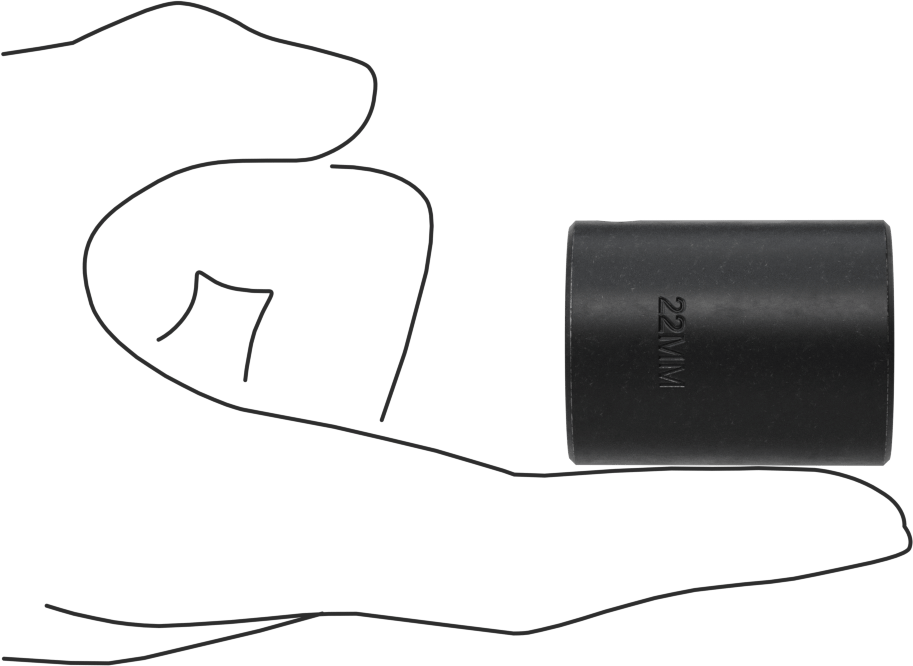12 Noktalı Standart Darbeli Soket, 1/2" Tahrik, 22 mm Boyut