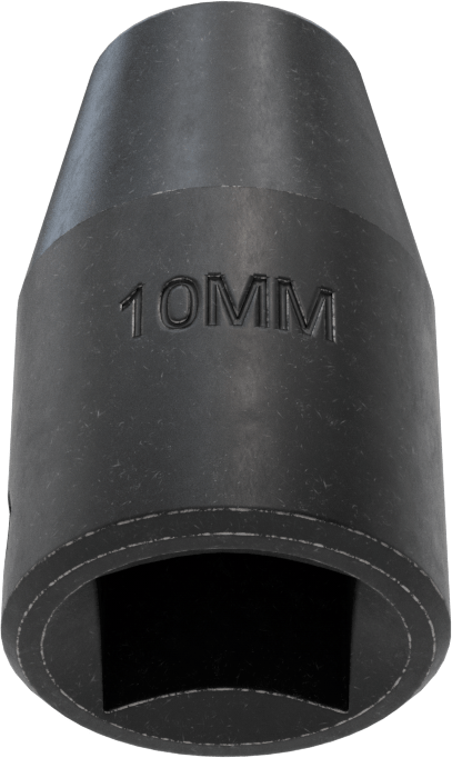 12 Noktalı Standart Darbeli Soket, 1/2" Kare Tahrik, 10 mm Boyut