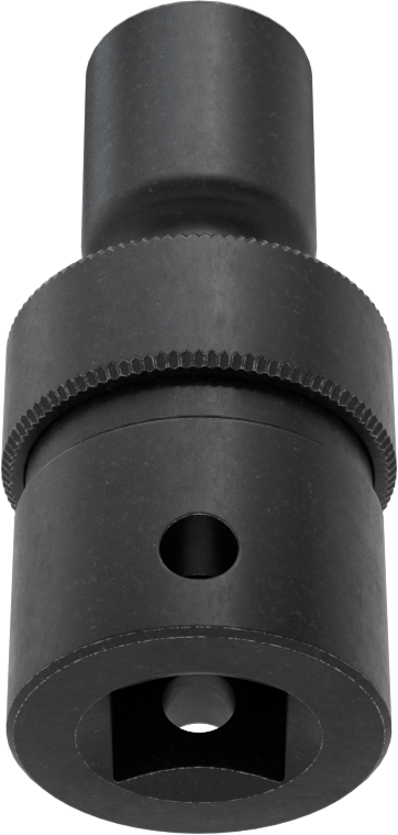 6 Uçlu Darbeli Soket, Flex, 1/2" Kare Tahrik, 12 mm Boyut, 2-9/16" Toplam Uzunluk