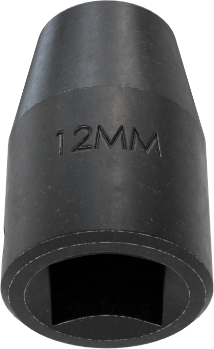 12 Noktalı Standart Darbeli Soket, 1/2" Kare Tahrik, 12 mm Boyut