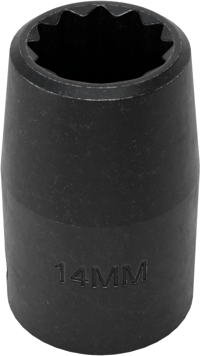 12 Noktalı Standart Darbeli Soket, 1/2" Kare Tahrik, 14 mm Boyut