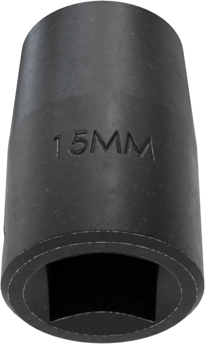 12 Noktalı Standart Darbeli Soket, 1/2" Kare Tahrik, 15 mm Boyut