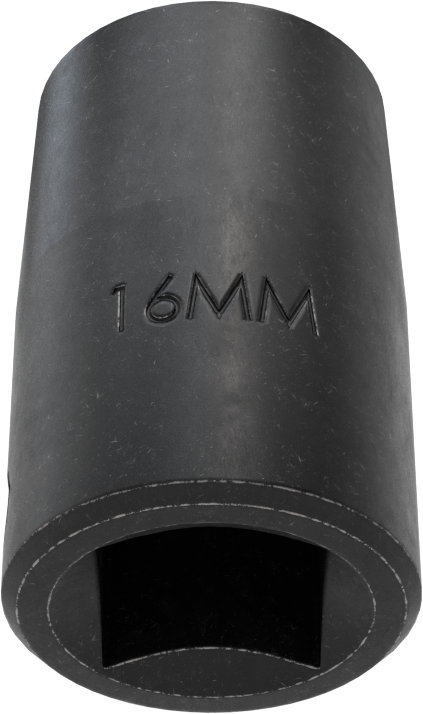 12 Noktalı Standart Darbeli Soket, 1/2" Kare Tahrik, 16 mm Boyut