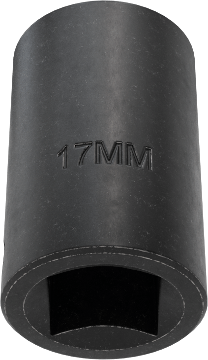 12 Noktalı Standart Darbeli Soket, 1/2" Kare Tahrik, 17 mm Boyut