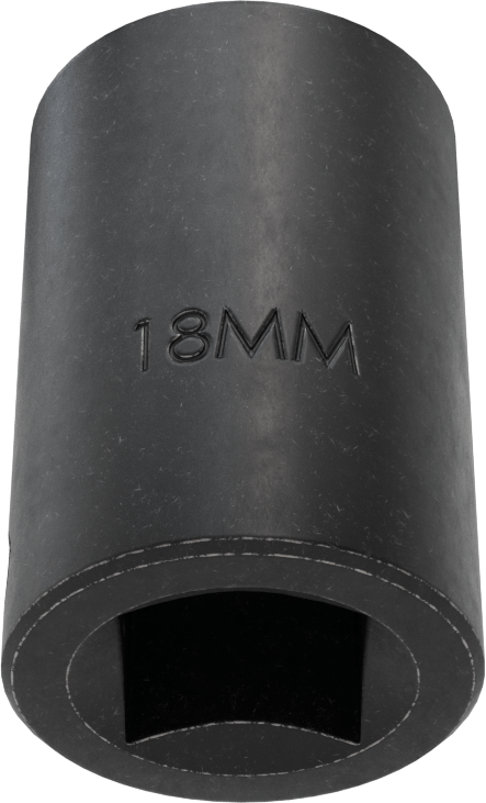 12 Noktalı Standart Darbeli Soket, 1/2" Kare Tahrik, 18 mm Boyut