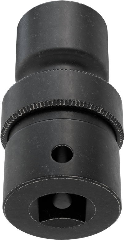 6 Uçlu Darbeli Soket, Flex, 1/2" Kare Tahrik, 19 mm Boyut, 2-9/16" Toplam Uzunluk