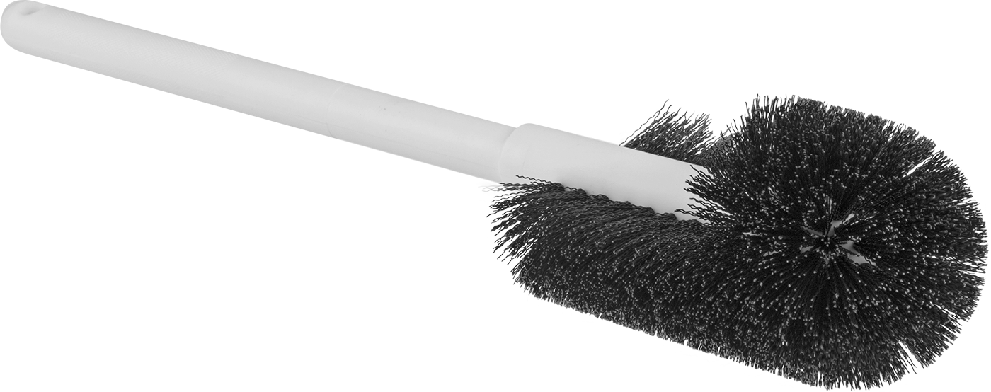 Toilet Brush, with Polyester Bristles, 6" Long Brush