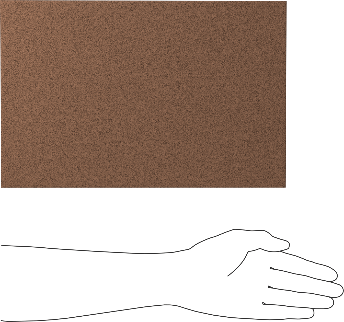 Zımpara Kağıtları, Kağıt Destek, 9" x 13-3/4", 360 Kum