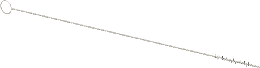 Halkalı Saplı Düşük Çizilme Özellikli Tüp Fırçası, 1/16“ Çap x 1/2” Uzunlukta Fırça, Naylon Kıllar