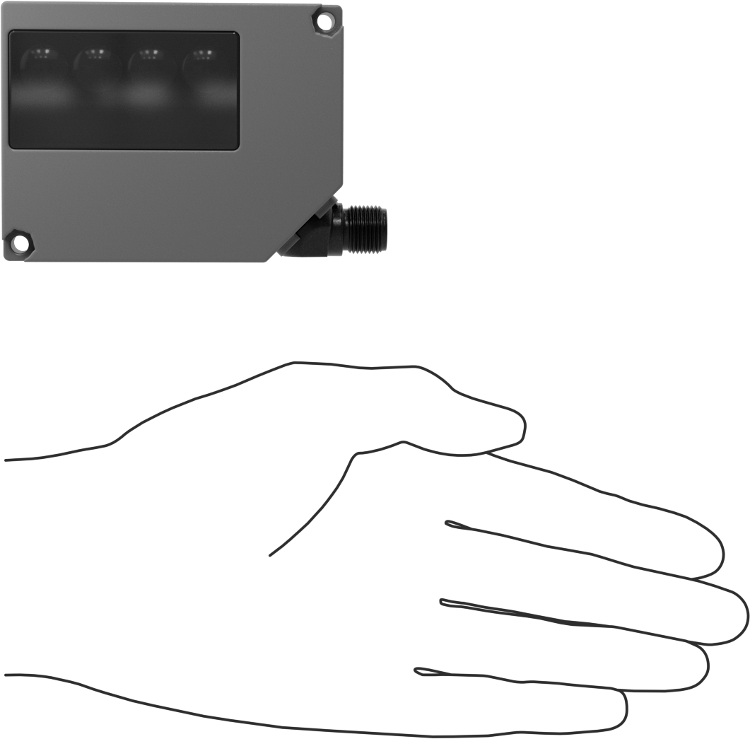 Geniş Işınlı Fotoelektrik Anahtar, Nesne Yokken 54 mm Yüksek Işık Hüzmesi