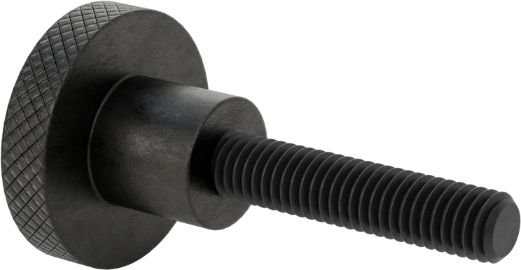 Sol Dişli Saplama Düğmesi, Çelik, 1-1/2" Başlık Çapı, 3/8"-16 Diş