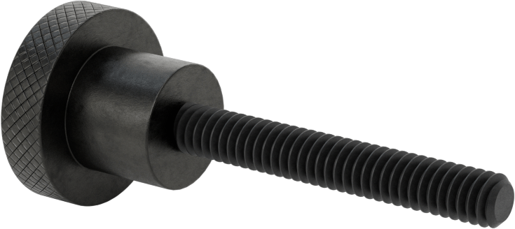 Sol Dişli Saplama Düğmesi, Paslanmaz Çelik, 1/4"-20 Diş