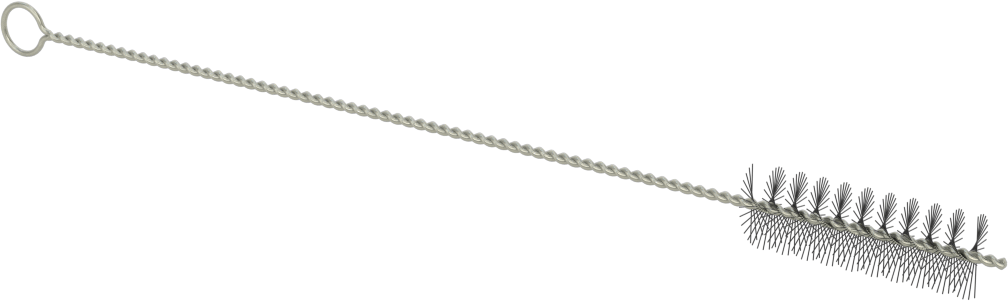 El Tipi Düşük Çizilme Tüp Fırçası, 1/2“ Çap x 1-1/2” Uzunlukta Fırça, At Kılı Kıllar