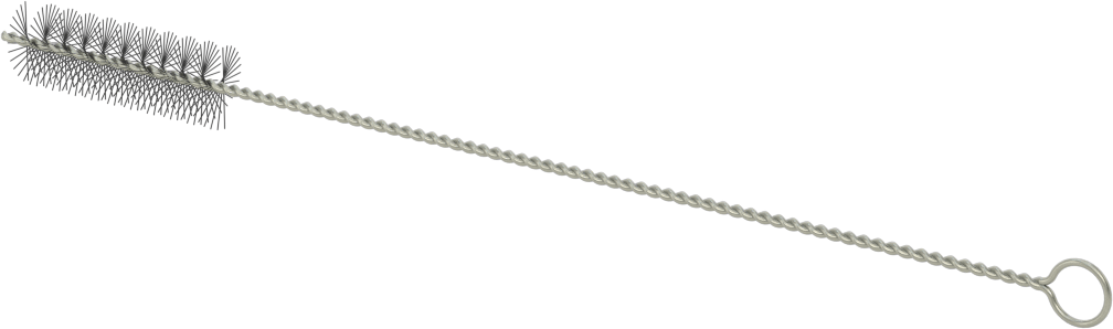 El Tipi Düşük Çizilme Tüp Fırçası, 1/2“ Çap x 1-1/2” Uzunlukta Fırça, At Kılı Kıllar
