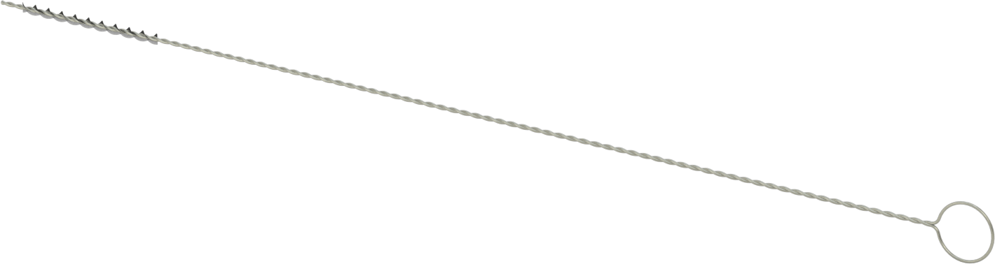 El Tipi Düşük Çizilme Tüp Fırçası, 1/4“ Çap x 4” Uzunluk Fırça, At Kılı Kıllar