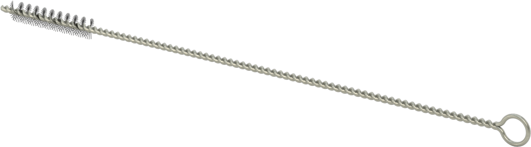 El Tipi Düşük Çizilme Tüp Fırçası, 5/16“ Çap x 1-1/2” Uzunlukta Fırça, At Kılı Kıllar