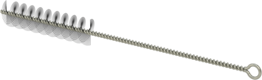 El Tipi Düşük Çizilme Tüp Fırçası, 3/4“ Çap x 3” Uzun Fırça, At Kılı Kıllar