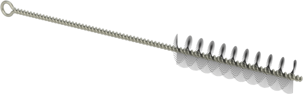 El Tipi Düşük Çizilme Tüp Fırçası, 3/4“ Çap x 3” Uzun Fırça, At Kılı Kıllar