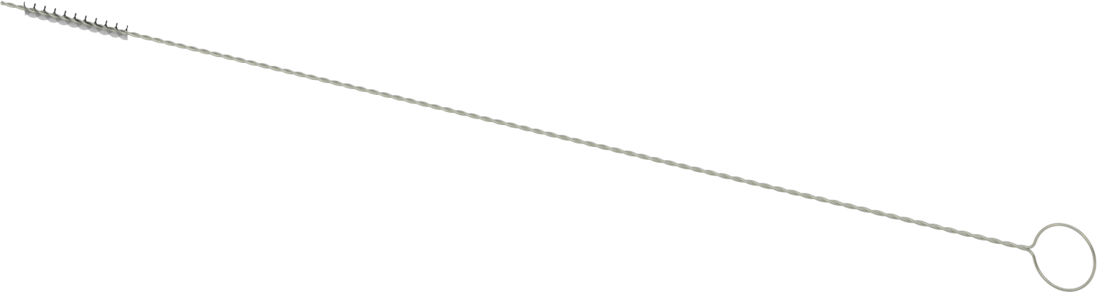 El Tipi Düşük Çizilme Tüp Fırçası, 1/2“ Çap x 4-1/2” Uzun Fırça, At Kılı Kıllar