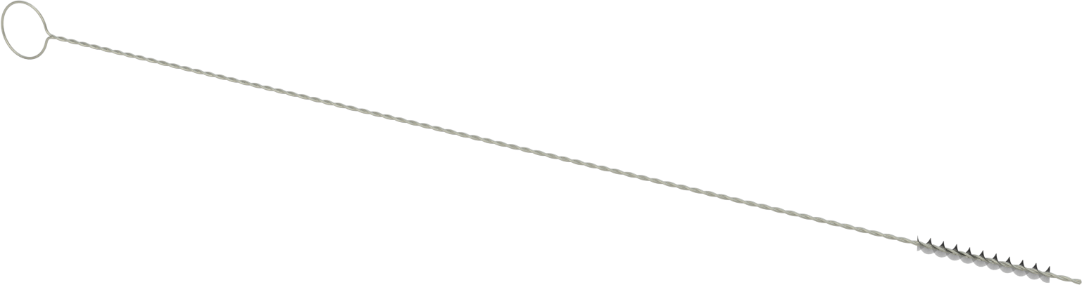 El Tipi Düşük Çizilme Tüp Fırçası, 1/2“ Çap x 4-1/2” Uzun Fırça, At Kılı Kıllar
