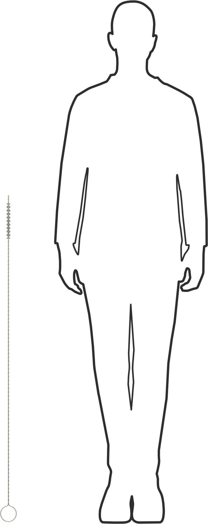 El Tipi Düşük Çizilme Tüp Fırçası, 1/2“ Çap x 4-1/2” Uzun Fırça, At Kılı Kıllar