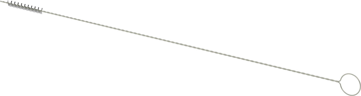 El Tipi Düşük Çizilme Tüp Fırçası, 5/8“ Çap x 4-1/2” Uzunlukta Fırça, At Kılı Kıllar