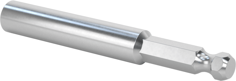Bit Adaptörü, Mıknatıslı, 1/4" Altıgen Şaft, 2-7/8" Toplam Uzunluk