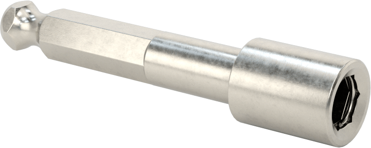 Bit Adaptörü, Tespit Halkalı, 1/4" Altıgen Şaft, 2-1/8" Toplam Uzunluk