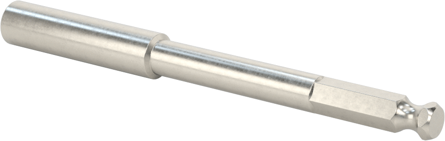 Bit Adaptörü, Tespit Halkalı, 1/4" Altıgen Şaft, 4" Toplam Uzunluk