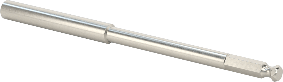 Bit Adaptörü, Tespit Halkalı, 1/4" Altıgen Şaft, 6" Toplam Uzunluk