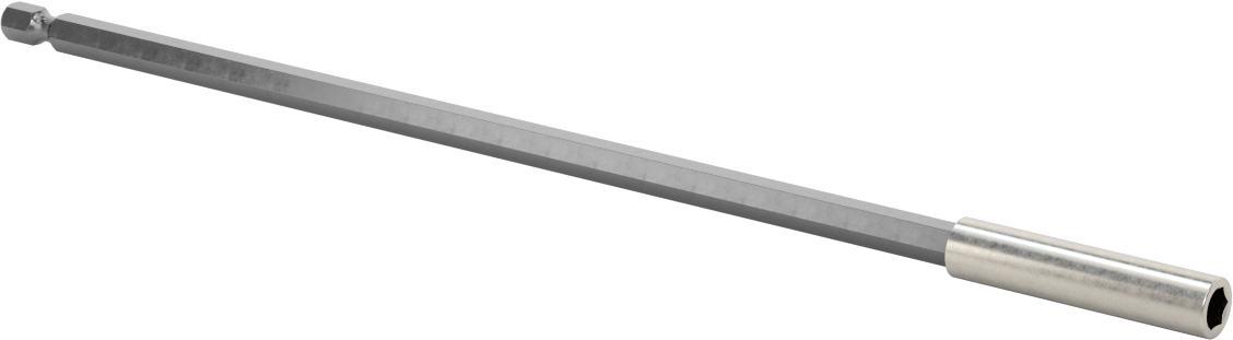 Bit Adaptörü, Mıknatıslı, 1/4" Altıgen Şaft, 10" Toplam Uzunluk