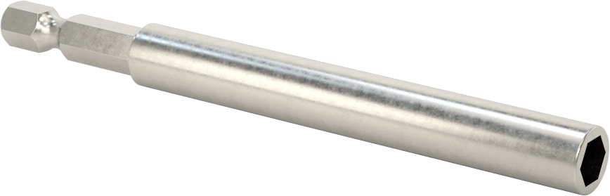 Bit Adaptörü, Tespit Halkalı, 1/4" Altıgen Şaft, 4" Toplam Uzunluk