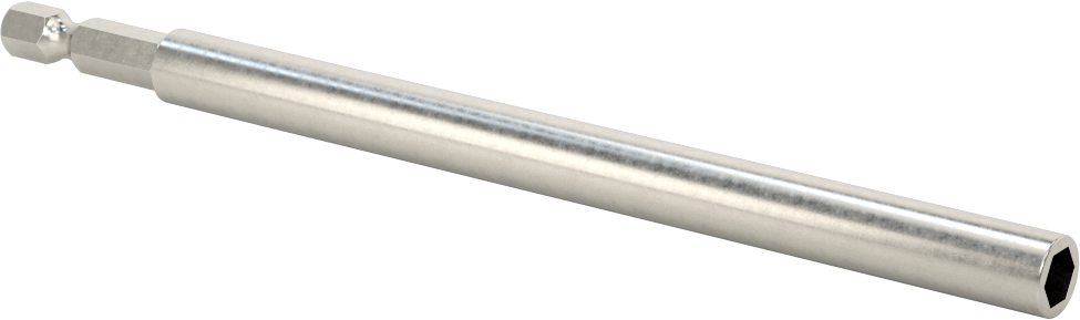 Bit Adaptörü, Tespit Halkalı, 1/4" Altıgen Şaft, 6" Toplam Uzunluk