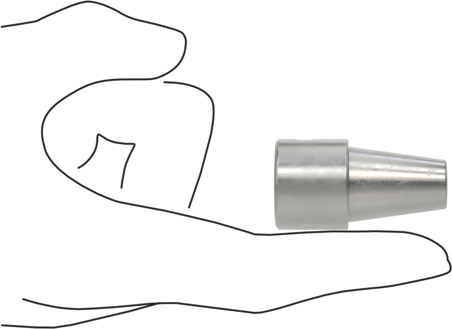 Cırcır Anahtarları için Uç Adaptörü, Halka ile, 1/2" Kare Tahrik Boyutu, 1/4" Altıgen Şaftlı Uç için
