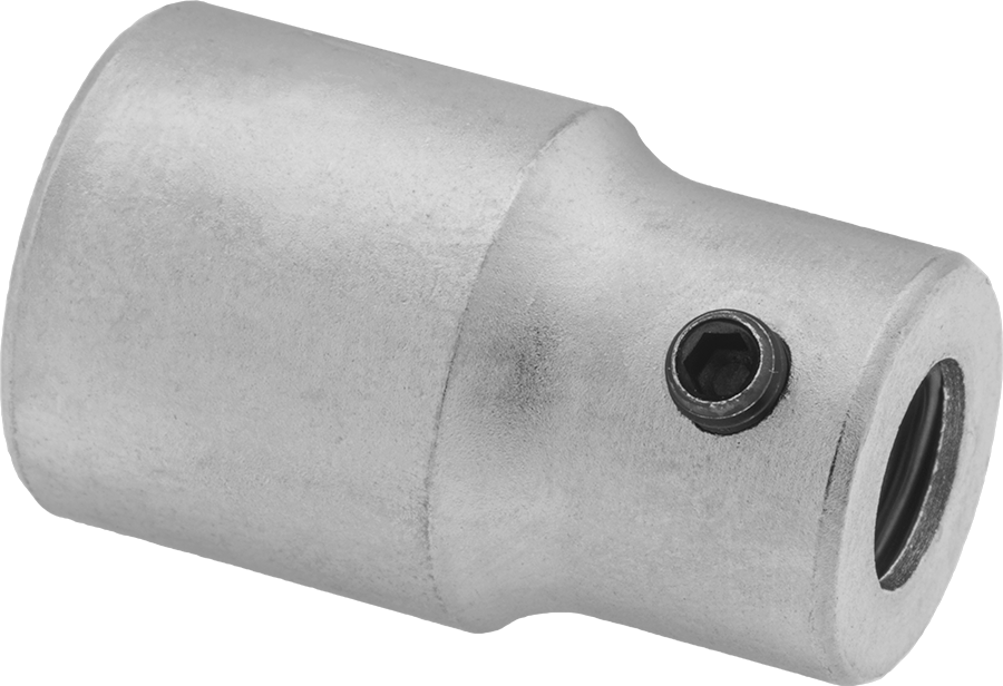 Cırcır Anahtarları için Uç Adaptörü, Ayarlamalı Vida Tutucu ile, 3/8" Kare Tahrik Boyutu, 1/4" Uç Altıgeni için