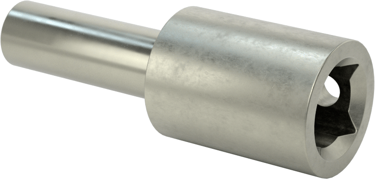 Cırcır Anahtarları için Uç Adaptörü, Mıknatıslı, 1/2" Kare Tahrik Boyutu, 1/4" Altıgen Şaftlı Uç için