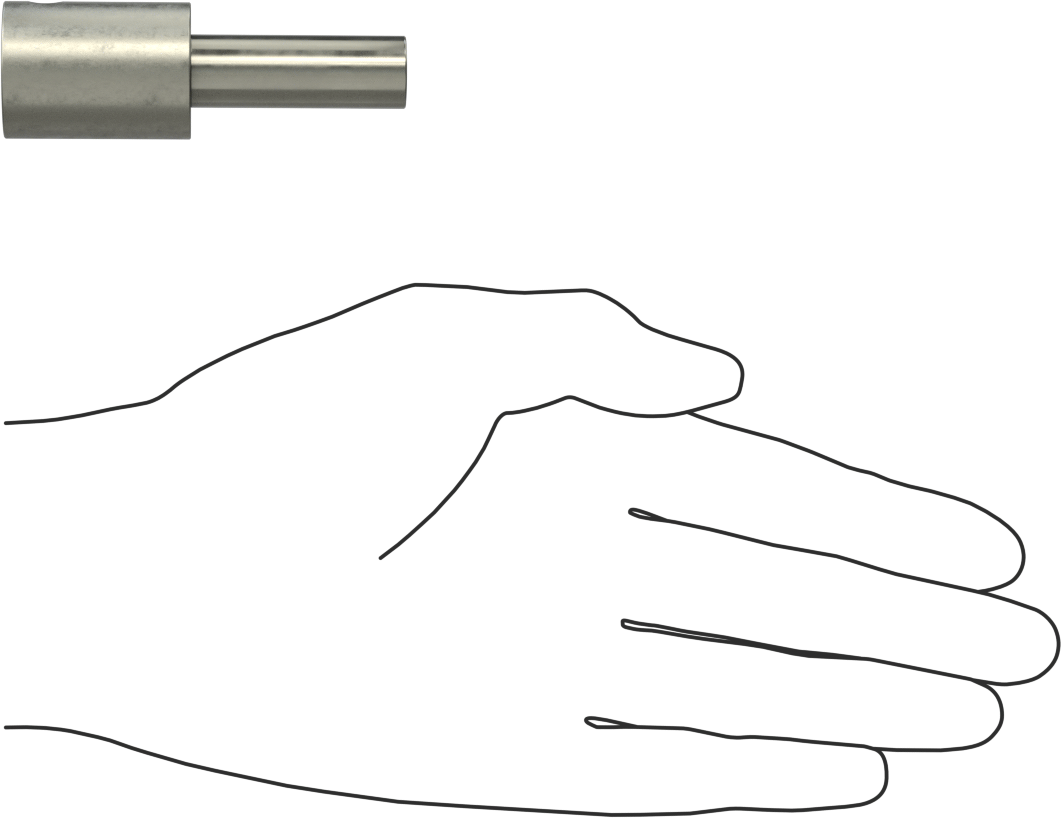 Cırcır Anahtarları için Uç Adaptörü, Mıknatıslı, 1/2" Kare Tahrik Boyutu, 1/4" Altıgen Şaftlı Uç için
