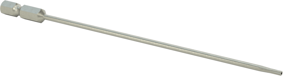 Kurcalanmaya Dayanıklı Torx Uç, Elektrikli Aletler için 1/4" Altıgen Şaft, T7 Boyutu, 6" Toplam Uzunluk