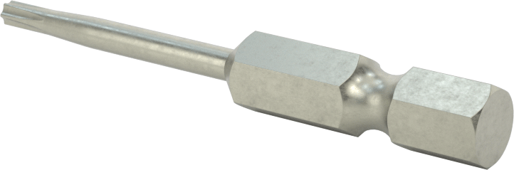 Kurcalanmaya Dayanıklı Torx Uç, Elektrikli Aletler için 1/4" Altıgen Şaft, T8 Boyutu, 2" Toplam Uzunluk