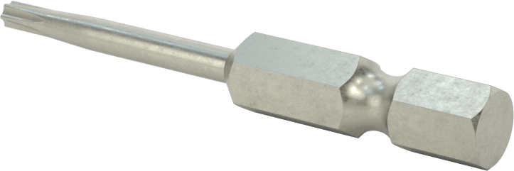 Kurcalanmaya Dayanıklı Torx Uç, Elektrikli Aletler için 1/4" Altıgen Şaft, T9 Boyutu, 2" Toplam Uzunluk