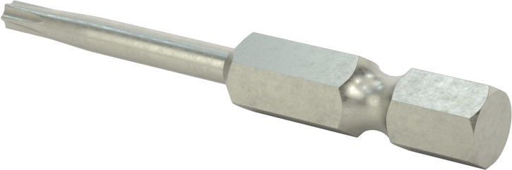 Kurcalanmaya Dayanıklı Torx Uç, Elektrikli Aletler için 1/4" Altıgen Şaft, T10 Boyutu, 2" Toplam Uzunluk