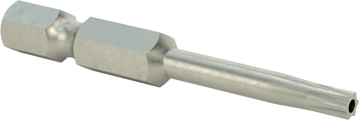 Kurcalanmaya Dayanıklı Torx Uç, Elektrikli Aletler için 1/4" Altıgen Şaft, T15 Boyutu, 2" Toplam Uzunluk