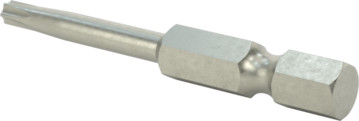 Kurcalanmaya Dayanıklı Torx Uç, Elektrikli Aletler için 1/4" Altıgen Şaft, T15 Boyutu, 2" Toplam Uzunluk