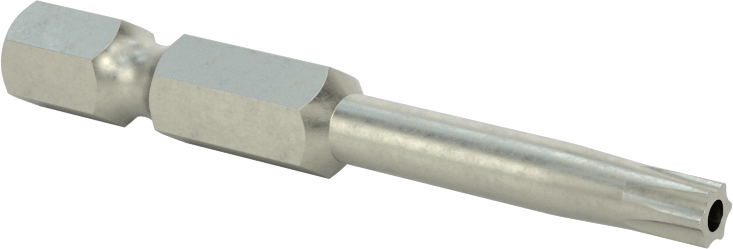 Kurcalanmaya Dayanıklı Torx Uç, Elektrikli Aletler için 1/4" Altıgen Şaft, T20 Boyutu, 2" Toplam Uzunluk