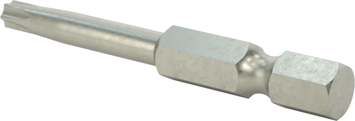 Kurcalanmaya Dayanıklı Torx Uç, Elektrikli Aletler için 1/4" Altıgen Şaft, T20 Boyutu, 2" Toplam Uzunluk