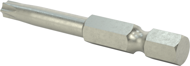 Kurcalanmaya Dayanıklı Torx Uç, Elektrikli Aletler için 1/4" Altıgen Şaft, T25 Boyutu, 2" Toplam Uzunluk